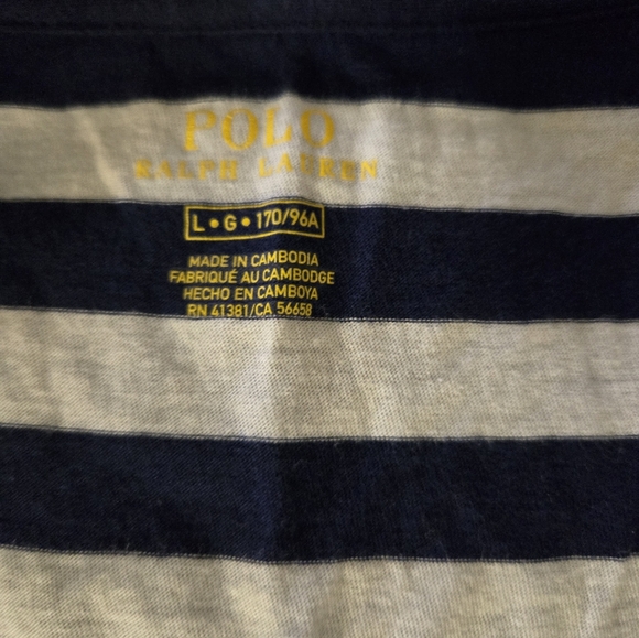 Large women's Polo Ralph Lauren V-neck Pony logo classic fit tee - Picture 3 of 3